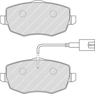 Комплект тормозных колодок, дисковый тормоз FERODO