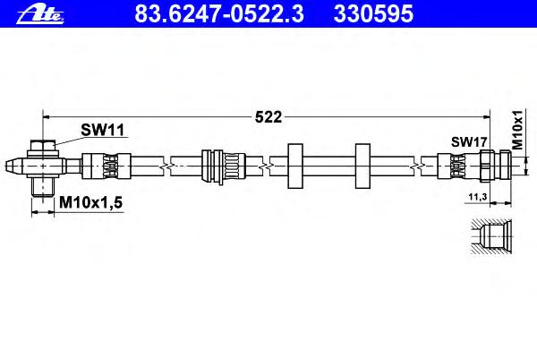 Тормозной шланг ATE