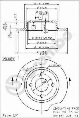 Тормозной диск BREMBO