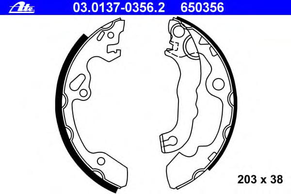 Комплект тормозных колодок ATE