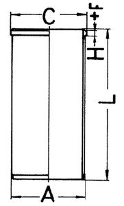 Гильза цилиндра KOLBENSCHMIDT 89 734 190