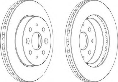 Тормозной диск FERODO DDF1542