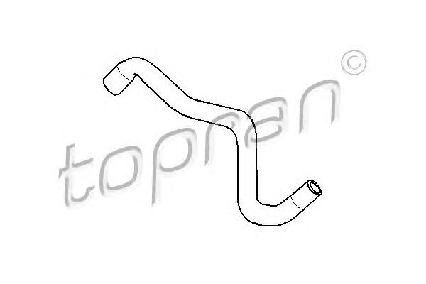 Патрубок системы охлаждения TOPRAN