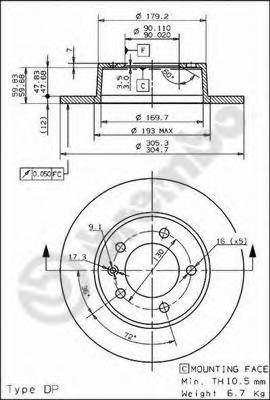 Тормозной диск BREMBO