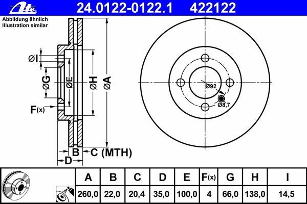 Тормозной диск ATE