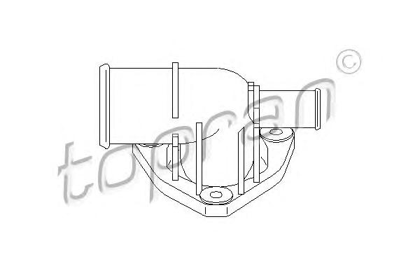 Фланец охлаждающей жидкости TOPRAN