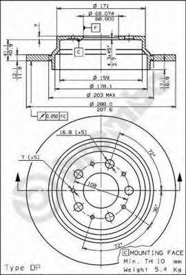Тормозной диск BREMBO