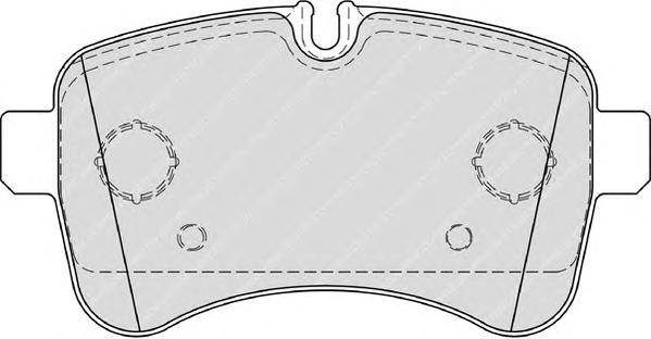 Комплект тормозных колодок, дисковый тормоз FERODO