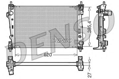Радиатор охлаждения DENSO DRM01006