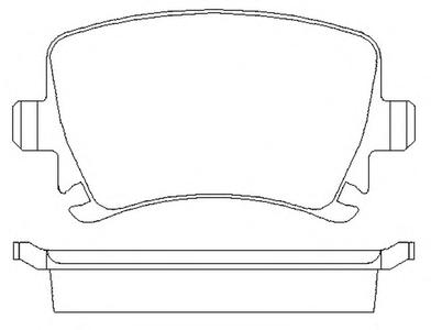 Комплект тормозных колодок, дисковый тормоз JURID 573158JC
