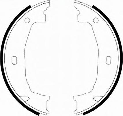Комплект тормозных колодок, стояночная тормозная система FERODO