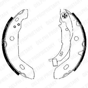 Комплект тормозных колодок DELPHI