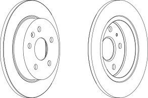 Тормозной диск FERODO DDF1804C