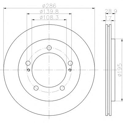 Тормозной диск TEXTAR