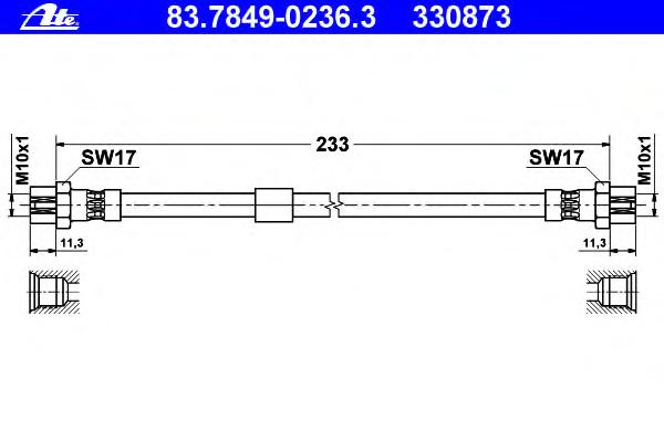 Тормозной шланг ATE
