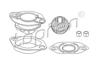 Ремкомплект, рычаг переключения TOPRAN 102 855