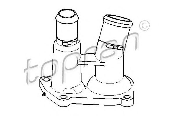 Фланец охлаждающей жидкости TOPRAN
