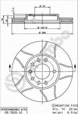 Тормозной диск BREMBO