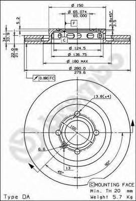 Тормозной диск BREMBO
