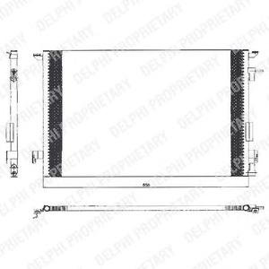 Радиатор кондиционера DELPHI TSP0225463