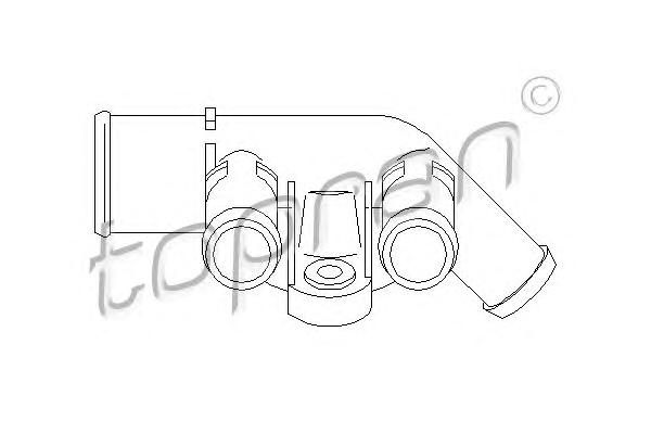 Фланец охлаждающей жидкости TOPRAN