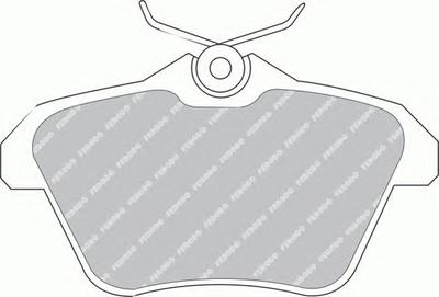 Комплект тормозных колодок, дисковый тормоз FERODO FDB995