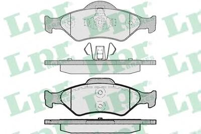 Комплект тормозных колодок, дисковый тормоз LPR 05P795