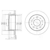 Тормозной диск DELPHI BG3923