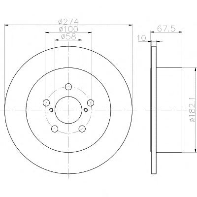 Тормозной диск TEXTAR