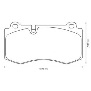 Комплект тормозных колодок, дисковый тормоз JURID 573178JC