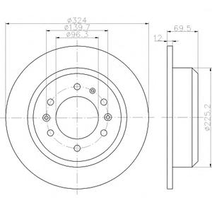 Тормозной диск TEXTAR 98200 1618 0 1
