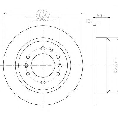 Тормозной диск TEXTAR