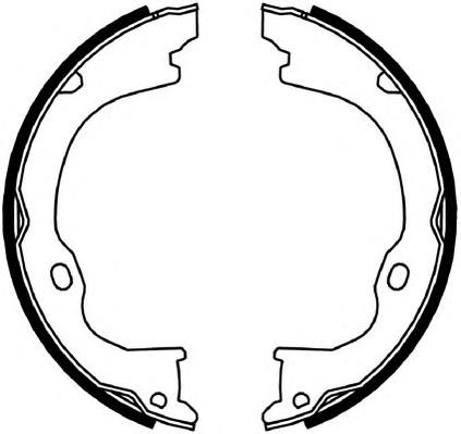Комплект тормозных колодок, стояночная тормозная система FERODO
