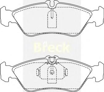 Комплект тормозных колодок, дисковый тормоз BRECK 21592 00 705 10