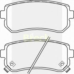 Комплект тормозных колодок, дисковый тормоз BRECK 24320 00 704 10