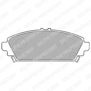 Комплект тормозных колодок, дисковый тормоз DELPHI