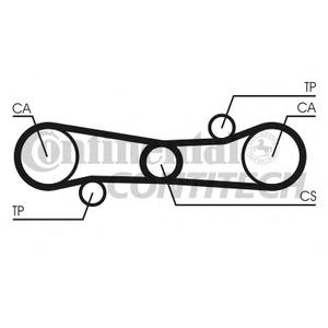 Комплект ремня ГРМ CONTITECH CT 654