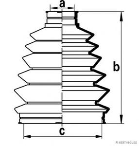 Пыльник ШРУСа HERTH+BUSS JAKOPARTS J2863016