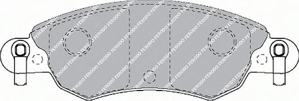 Комплект тормозных колодок, дисковый тормоз FERODO