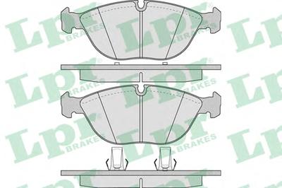 Комплект тормозных колодок, дисковый тормоз LPR 05P881