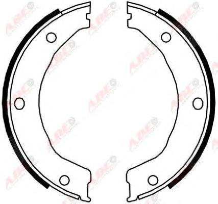 Комплект тормозных колодок, стояночная тормозная система ABE