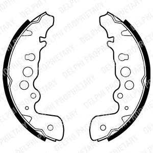 Комплект тормозных колодок DELPHI