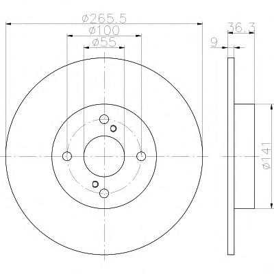 Тормозной диск TEXTAR
