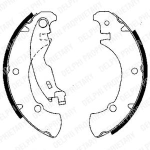 Комплект тормозных колодок DELPHI LS1840