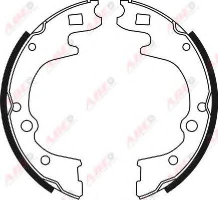 Комплект тормозных колодок ABE