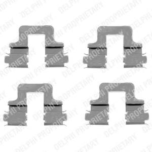 Комплектующие, колодки дискового тормоза DELPHI LX0379