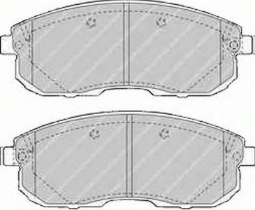 Комплект тормозных колодок, дисковый тормоз FERODO FDB1559