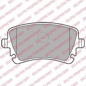 Комплект тормозных колодок, дисковый тормоз DELPHI LP1920