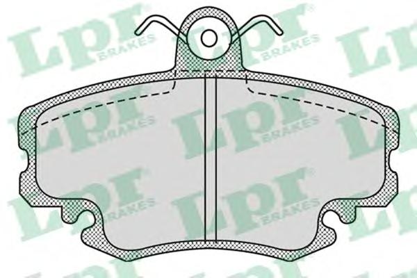 Комплект тормозных колодок, дисковый тормоз LPR