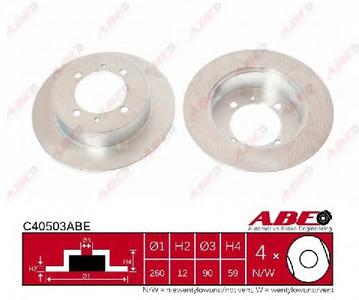 Тормозной диск ABE C40503ABE